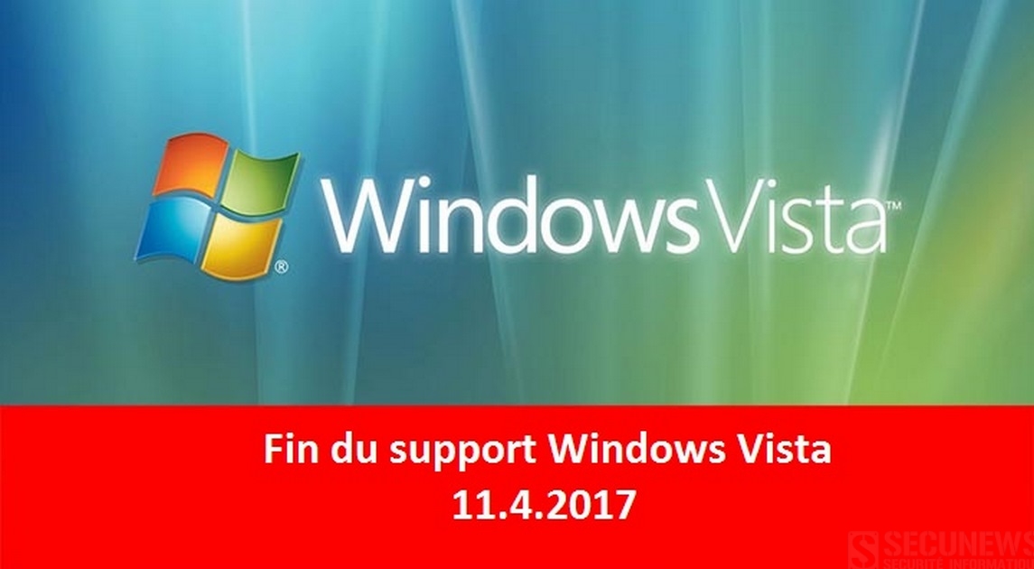 Fin du Support étendu de windows vista depuis le 11 avril 2017