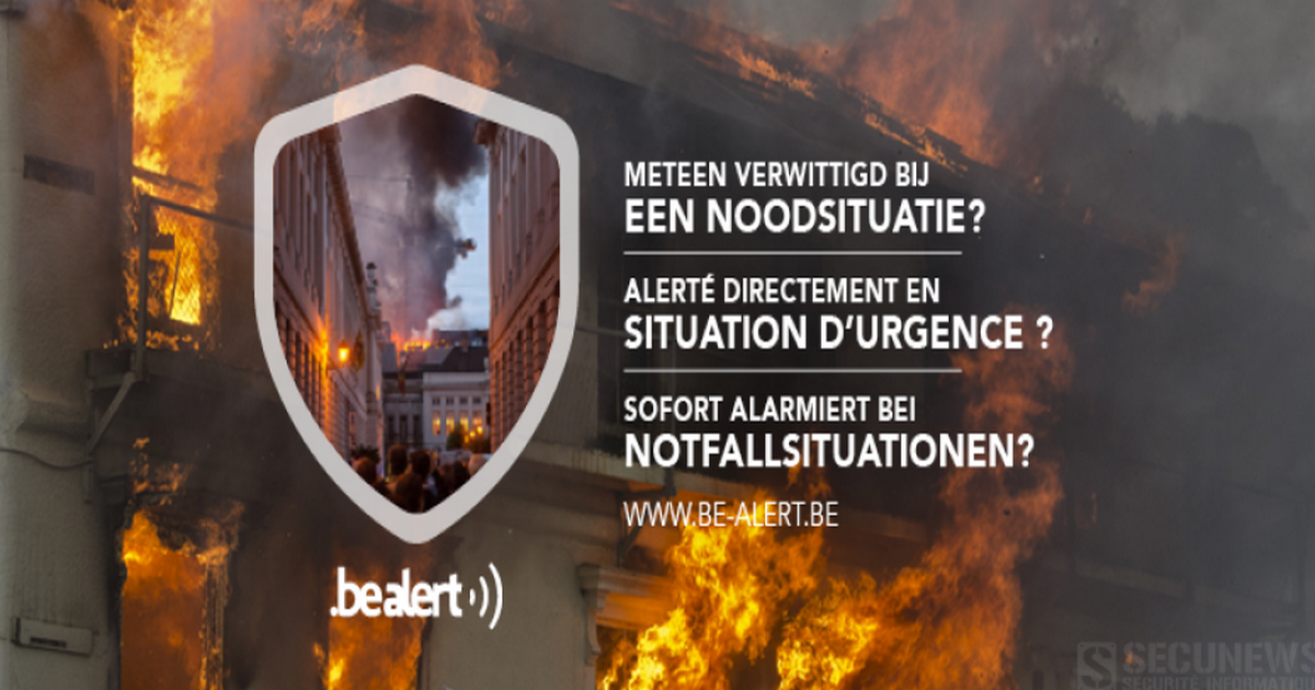 Test d’alerte du service de BE-Alerte ce 5 octobre 2017 (sirènes + service d'alerte par sms)