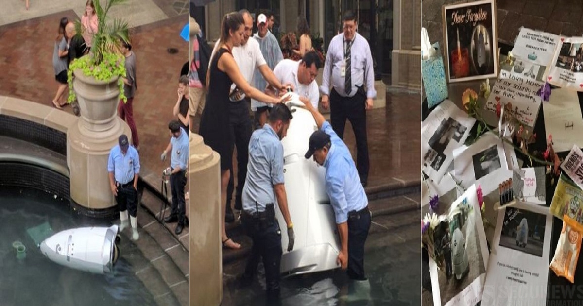 KnightScope K5, un robot agent de sécurité se "suicide" en se jetant dans une fontaine