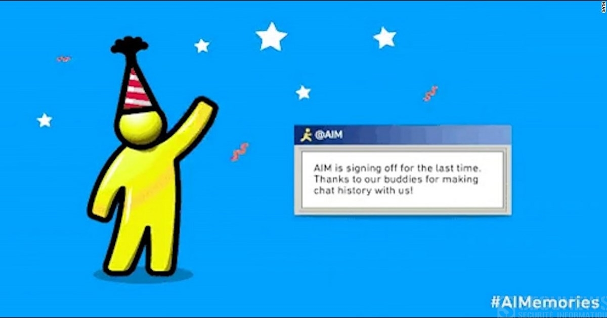 AIM, la messagerie instantanée d'AOL, fermera ses portes le 15 décembre 2017