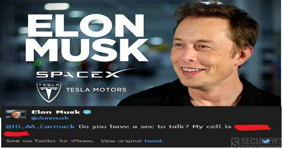 Elon Musk publie par erreur son numéro de portable sur Twitter