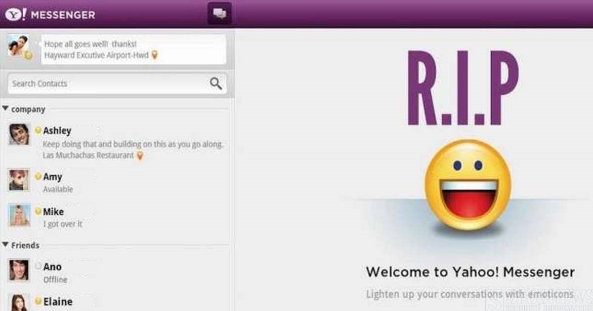 Yahoo Messenger fermera ses portes le 17 juillet 2018