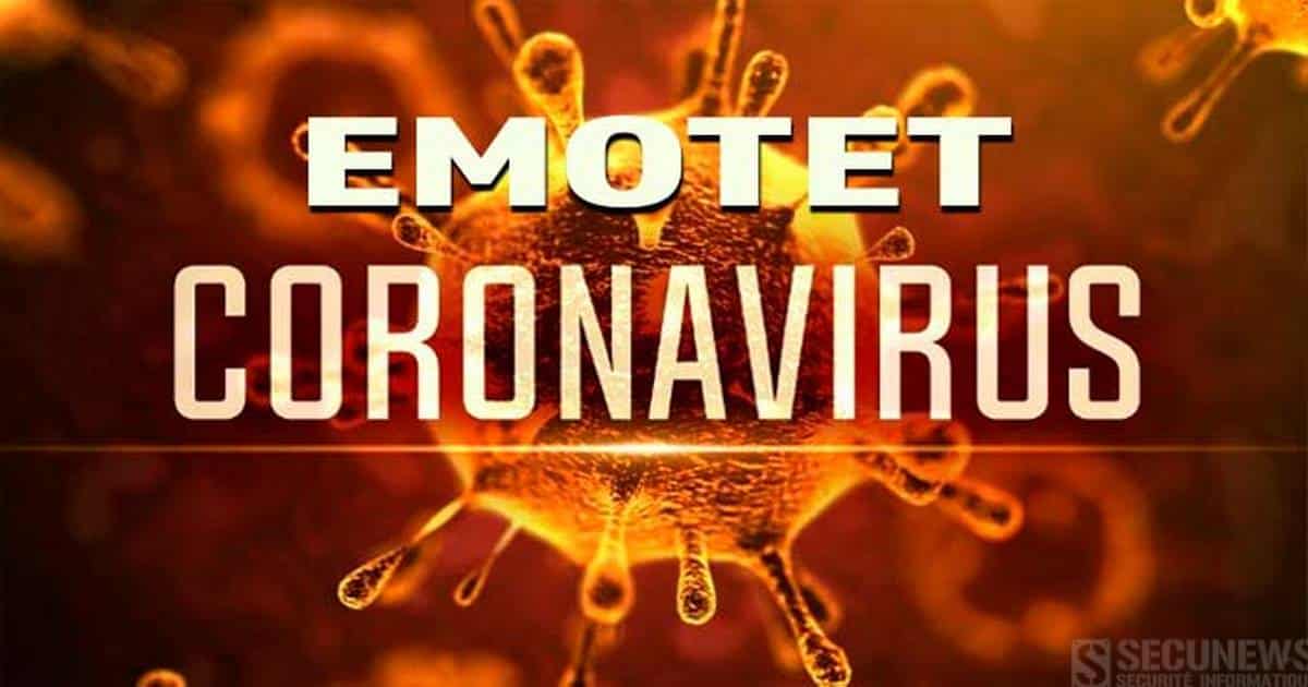 Des pirates utilisent le coronavirus chinois pour répandre le malware Emotet